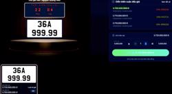 Đang đấu giá nhiều biển số ôtô "VIP" 36A-999.99, 30K-567.89, 51K-888.88