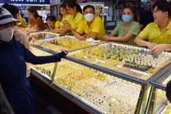 Vàng SJC, vàng nhẫn giảm nhỏ giọt