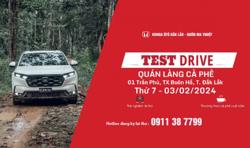 CHƯƠNG TRÌNH LÁI THỬ XE CÙNG HONDA ÔTÔ ĐẮK LẮK