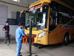 Gần 75% lượt phương tiện đạt tiêu chuẩn an toàn kỹ thuật