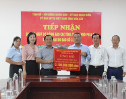 Toàn tỉnh vận động được hơn 39,3 tỷ đồng ủng hộ các tỉnh phía Bắc khắc phục hậu quả cơn bão số 3