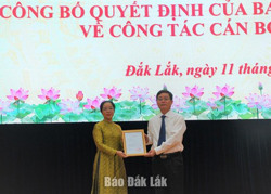 Đồng chí Huỳnh Thị Chiến Hòa giữ chức Phó Bí thư Tỉnh ủy Đắk Lắk, nhiệm kỳ 2020 - 2025