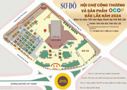 Dự kiến có 250 gian hàng tham gia Hội chợ công thương và sản phẩm OCOP – Đắk Lắk năm 2024