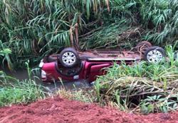 Ôtô lao xuống mương, 3 người tử vong