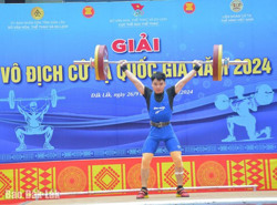 Giải vô địch cử tạ quốc gia năm 2024: Cuộc đọ sức của các tuyển thủ