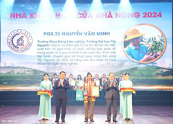 Đắk Lắk có 1 cá nhân được tôn vinh “Nhà Khoa học của Nhà nông” năm 2024