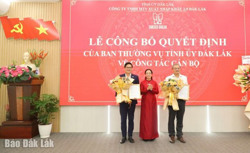 Công bố quyết định bổ nhiệm Chủ tịch Hội đồng thành viên Công ty TNHH MTV Xuất nhập khẩu 2-9 Đắk Lắk