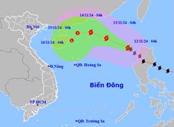 Bão Toraji giật cấp 12 vào Biển Đông, trở thành bão số 8