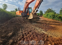 Khắc phục tạm thời vị trí đoạn đầu đường tránh phía Đông TP. Buôn Ma Thuột