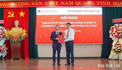 Ông Lê Văn Thịnh được điều động, bổ nhiệm giữ chức vụ Giám đốc Agribank Đắk Lắk