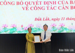 Đồng chí Huỳnh Thị Chiến Hòa được phân công Phó Bí thư Thường trực Tỉnh ủy