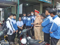 Báo động tình trạng học sinh vi phạm giao thông