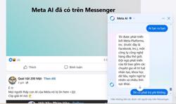 AI Meta tiếng Việt bất ngờ tích hợp vào ứng dụng Messenger
