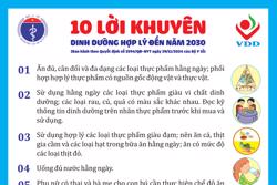 Bộ Y tế: 10 lời khuyên dinh dưỡng hợp lý đến năm 2030