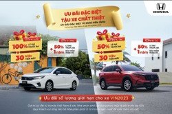 Chương trình khuyến mại của các dòng xe ô tô Honda trong tháng 2 năm 2024