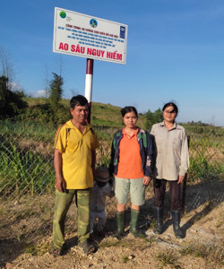 Niềm vui từ... ao chống chịu biến đổi khí hậu