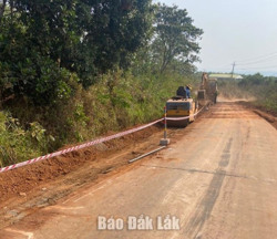 Huyện Krông Búk: Nâng cấp, mở rộng tuyến đường vào Nông trường Cao su Cư Kbô