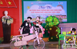 TP. Buôn Ma Thuột: 280 giáo viên, trẻ mầm non tham gia Hội thi an toàn giao thông