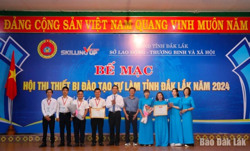 14 thiết bị đoạt giải tại Hội thi thiết bị đào tạo tự làm tỉnh Đắk Lắk năm 2024