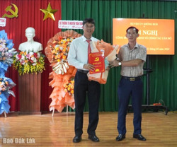 Huyện Krông Búk: Đảng ủy thị trấn Pơng Drang có tân Bí thư