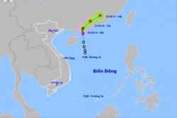 Bão số 1 đã suy yếu thành áp thấp nhiệt đới trên đất liền