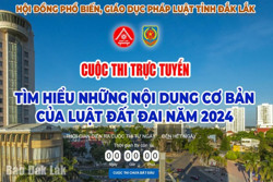 Thay đổi thời gian tổ chức cuộc thi tìm hiểu Luật Đất đai năm 2024