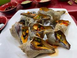 Ốc Dâu mắm nhỉ tiêu xanh - chưa ăn đã ghiền