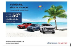 TẬN HƯỞNG MÙA HÈ VỚI ƯU ĐÃI LÊN ĐẾN 100 TRIỆU ĐỒNG KHI MUA XE HYUNDAI