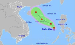 Xuất hiện áp thấp nhiệt đới trên Biển Đông