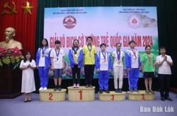 Giải vô địch cờ tướng trẻ quốc gia: Đắk Lắk đoạt 1 Huy chương Bạc