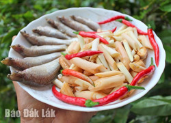 Ruột riềng - món ăn độc lạ của người Cơ Tu