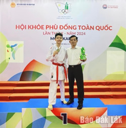 Hội khỏe Phù Đổng toàn quốc: Đắk Lắk đoạt 6 huy chương các loại ở môn karate