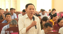 Cử tri huyện Lắk quan tâm nhiều đến công tác thủy lợi