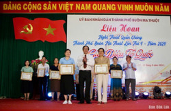 Liên hoan nghệ thuật quần chúng TP. Buôn Ma Thuột: Phường Thống Nhất đoạt giải Nhất toàn đoàn