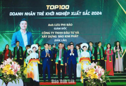 Đắk Lắk có một doanh nhân trẻ vào Top 100 “Doanh nhân trẻ khởi nghiệp xuất sắc 2024”