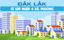 Đắk Lắk sáp nhập 4 xã, phường
