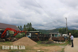 Huyện Krông Bông: Chấn chỉnh tình trạng khai thác cát trái phép