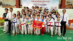 Hơn 250 võ sinh tranh tài tại Giải taekwondo thành phố Buôn Ma Thuột năm 2024
