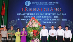 Trường Đại học Luật Hà Nội tổ chức Lễ khai giảng tại Phân hiệu tỉnh Đắk Lắk