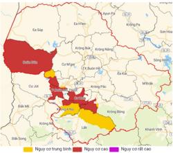 Cảnh báo lũ quét, sạt lở đất, sụt lún đất trên địa bàn Đắk Lắk