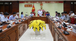 Thành viên UBND tỉnh thông qua nhiều nội dung quan trọng