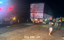 Va chạm giữa 2 ô tô tải: Một người tử vong tại chỗ