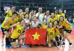 Bóng chuyền nữ Việt Nam lên hạng 32 thế giới