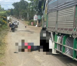 Xe mô tô va chạm với xe tải: Một người đàn ông tử vong tại chỗ
