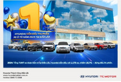 HYUNDAI DẪN ĐẦU THỊ PHẦN Ô TÔ TẠI ĐẮK LẮK NĂM 2024