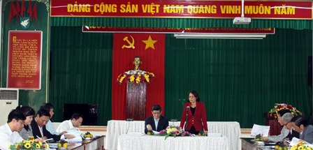 Phó Chủ tịch UBND tỉnh Mai Hoan Niê Kdăm phát biểu tại buổi làm việc.