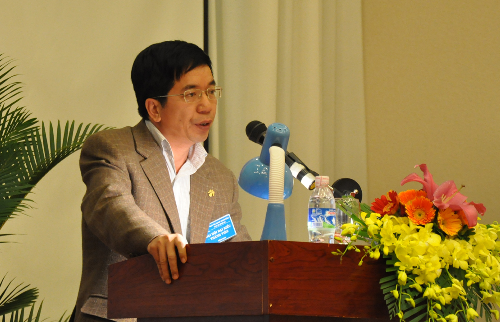 Phó Giám đốc Ngân hàng Nhà nước Việt Nam Chi nhánh Dak Lak phát biểu chỉ đạo tại Đại hội