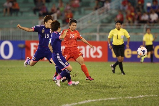 Việt Nam – Nhật Bản 0-4: 40 phút kiên cường của các cô gái Việt