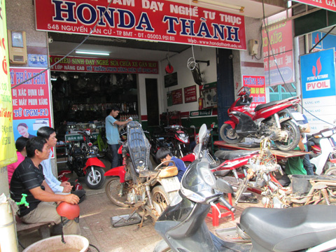 Bảng giá sửa chữa xe máy Honda  Cứu hộ xe máy 24G