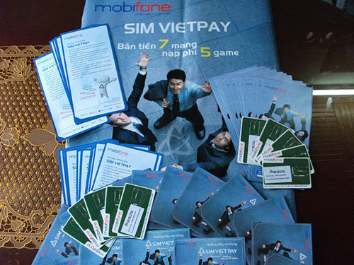 Hình ảnh mẫu sim Vietpay mà trước đây công ty này đã cung cấp cho khách hàng. (Ảnh do bạn đọc cung cấp)